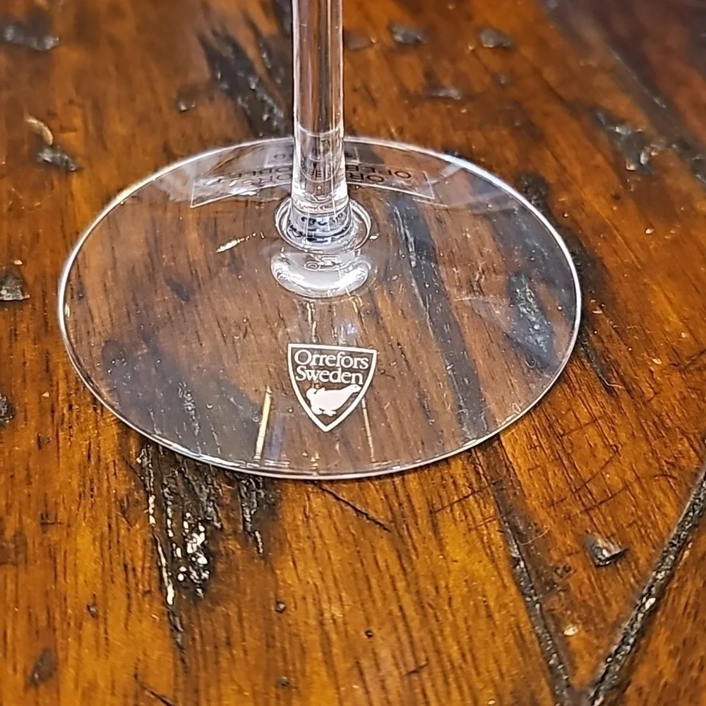 Orrefors Sweden Opera White Wine Glass - 9.25